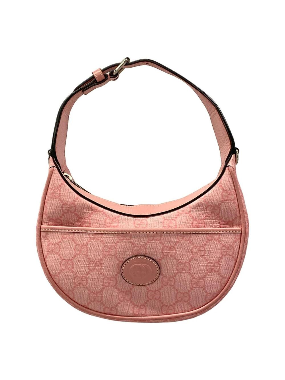 Gucci Gg Half Moon Shape Mini Bag Pink #305669G13B
